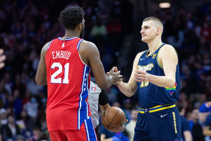 Nikola Jokic, Joel Embiid, Denver Nuggets, Philadelphia 76ers